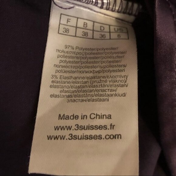 V Neck Button Down Shirt Long Sleeves Size 6 - Picture 10 of 11